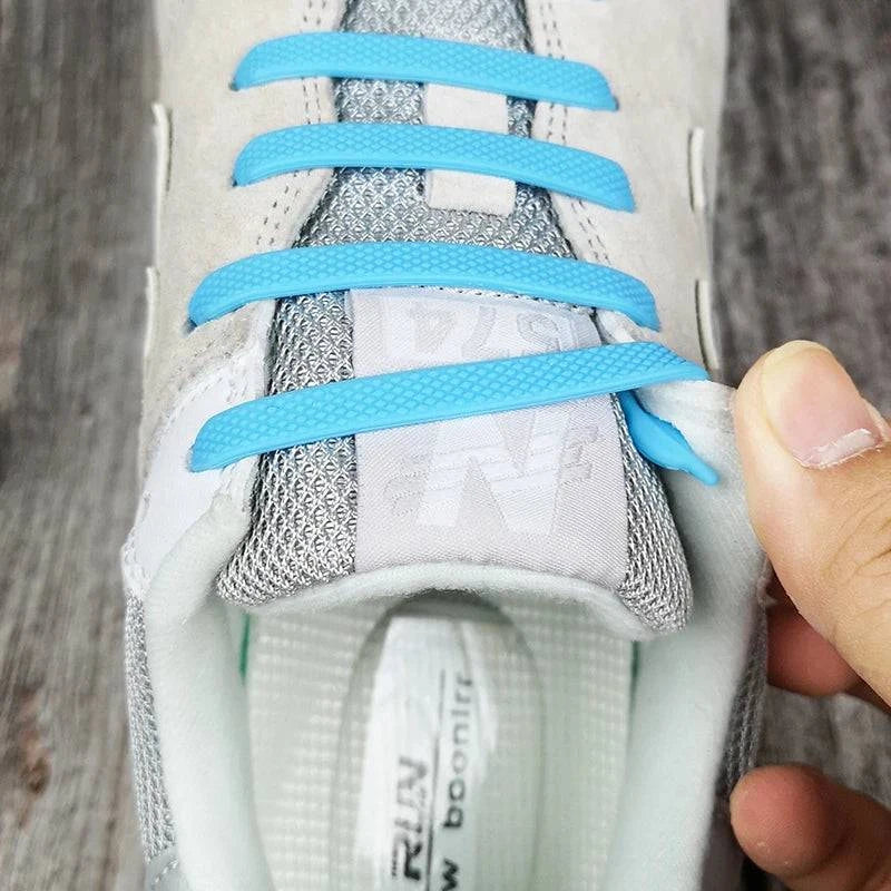Lazy Silicone No-Tie Elastic Shoelaces for Kids (12-Pack) and Adults (14-Pack) - Quick and Easy Lacing for Sneakers - Home Fads 