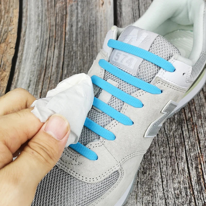 Lazy Silicone No-Tie Elastic Shoelaces for Kids (12-Pack) and Adults (14-Pack) - Quick and Easy Lacing for Sneakers - Home Fads 