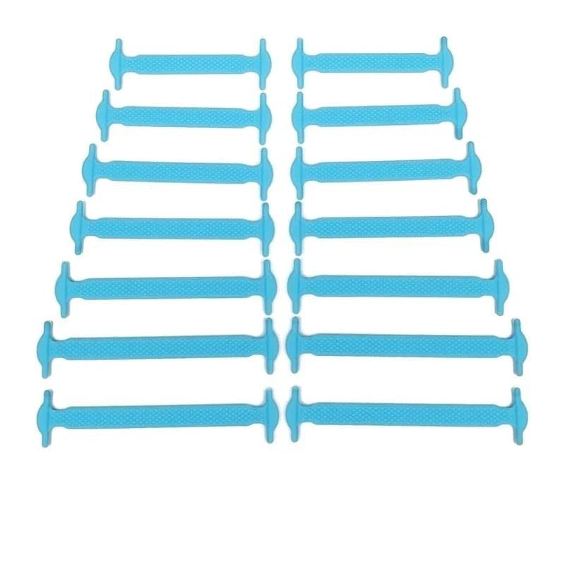Lazy Silicone No-Tie Elastic Shoelaces for Kids (12-Pack) and Adults (14-Pack) - Quick and Easy Lacing for Sneakers - Home Fads 