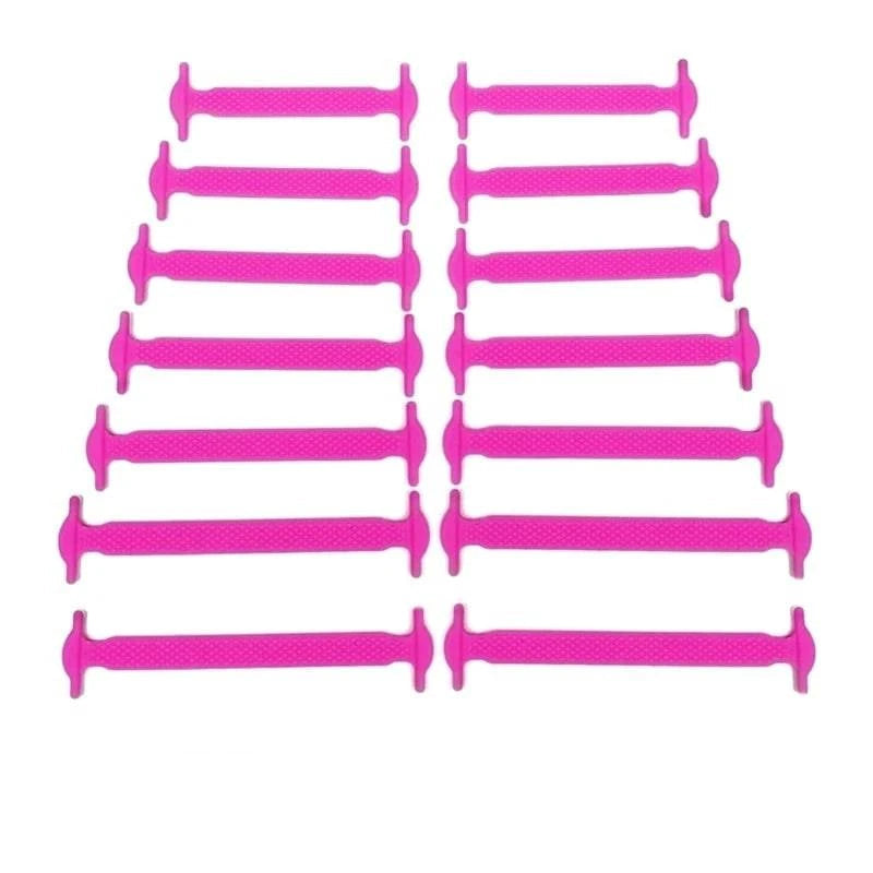 Lazy Silicone No-Tie Elastic Shoelaces for Kids (12-Pack) and Adults (14-Pack) - Quick and Easy Lacing for Sneakers - Home Fads 