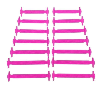 Lazy Silicone No-Tie Elastic Shoelaces for Kids (12-Pack) and Adults (14-Pack) - Quick and Easy Lacing for Sneakers - Home Fads 