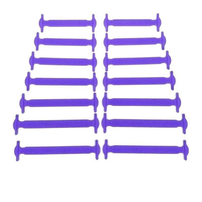 Lazy Silicone No-Tie Elastic Shoelaces for Kids (12-Pack) and Adults (14-Pack) - Quick and Easy Lacing for Sneakers - Home Fads 