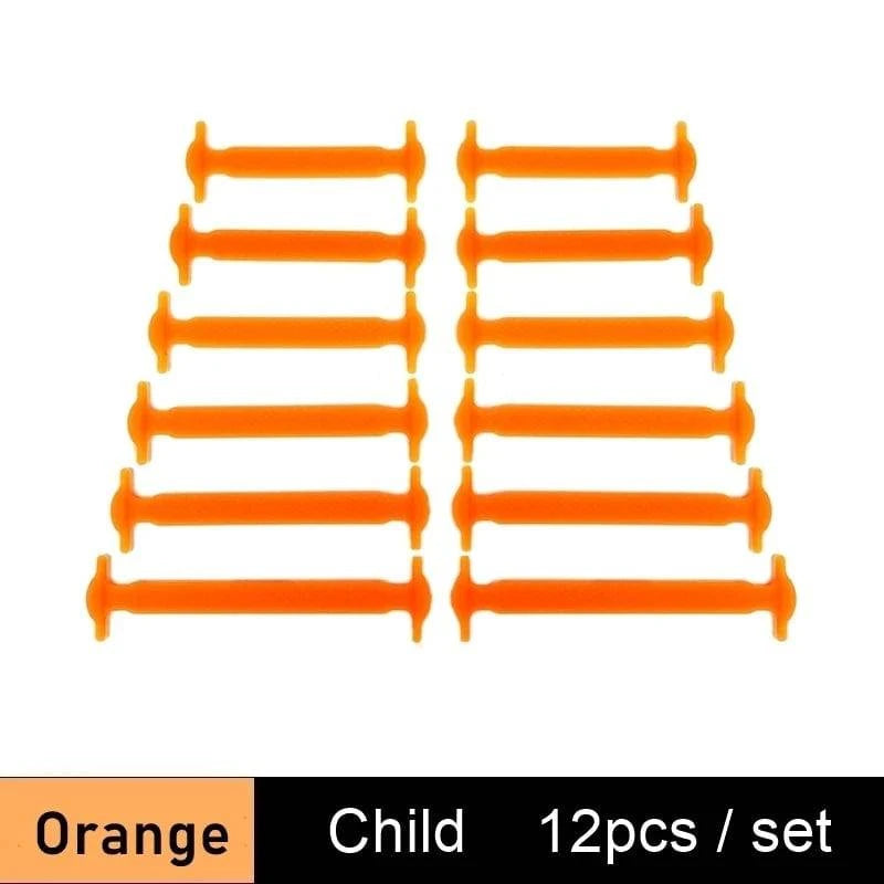Lazy Silicone No-Tie Elastic Shoelaces for Kids (12-Pack) and Adults (14-Pack) - Quick and Easy Lacing for Sneakers - Home Fads 