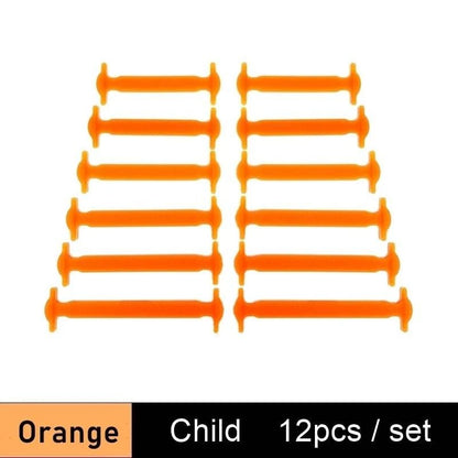 Lazy Silicone No-Tie Elastic Shoelaces for Kids (12-Pack) and Adults (14-Pack) - Quick and Easy Lacing for Sneakers - Home Fads 