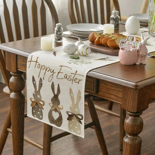 Linen Table Runner – Spring Dining Decor for 180cm Tables – Elegant Seasonal Design - Home Fads 