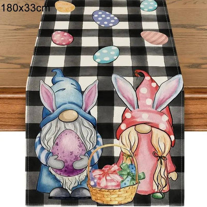 Linen Table Runner – Spring Dining Decor for 180cm Tables – Elegant Seasonal Design - Home Fads 