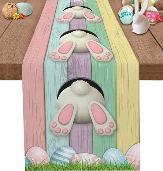 Linen Table Runners Dresser Scarves – Spring Designs for Dining Tables – Available in Three Sizes - Home Fads 