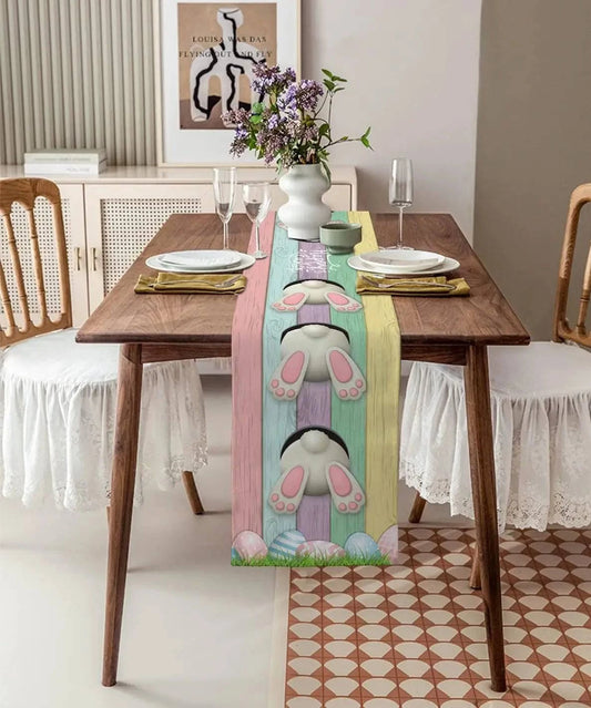 Linen Table Runners Dresser Scarves – Spring Designs for Dining Tables – Available in Three Sizes - Home Fads 