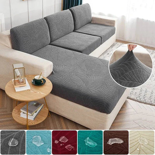 Luxurious Jacquard Sofa Seat Cushion Slipcover - Waterproof, Washable, and Pet-Friendly - Home Fads 
