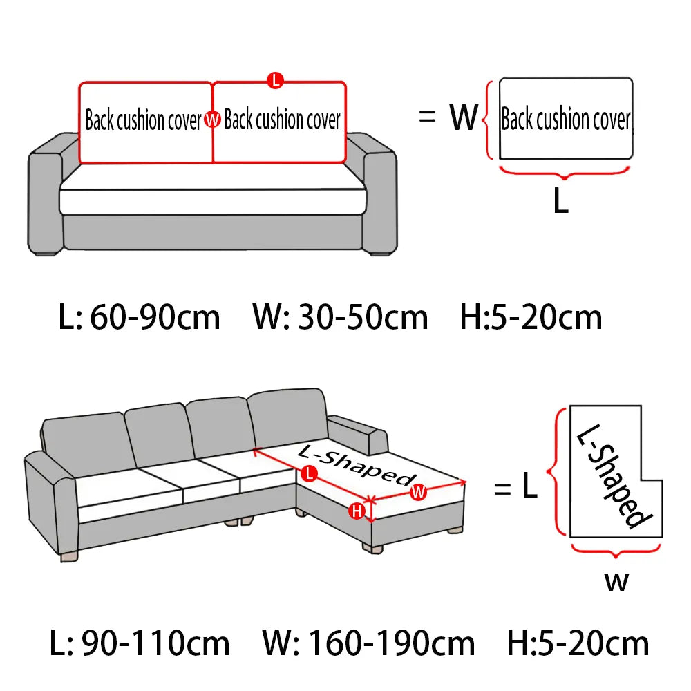 Luxurious Jacquard Sofa Seat Cushion Slipcover - Waterproof, Washable, and Pet-Friendly - Home Fads 