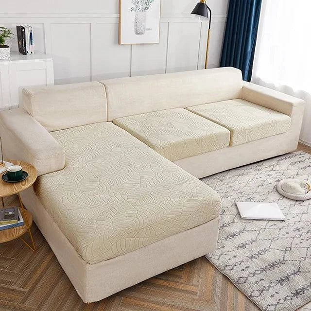 Luxurious Jacquard Sofa Seat Cushion Slipcover - Waterproof, Washable, and Pet-Friendly - Home Fads 