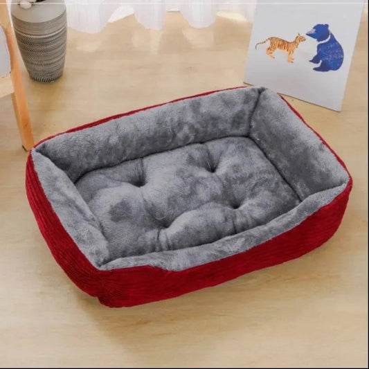 Luxurious Plush Pet Bed with Waterproof, Bite-Resistant, and Washable Features for Dogs and Cats - Home Fads 