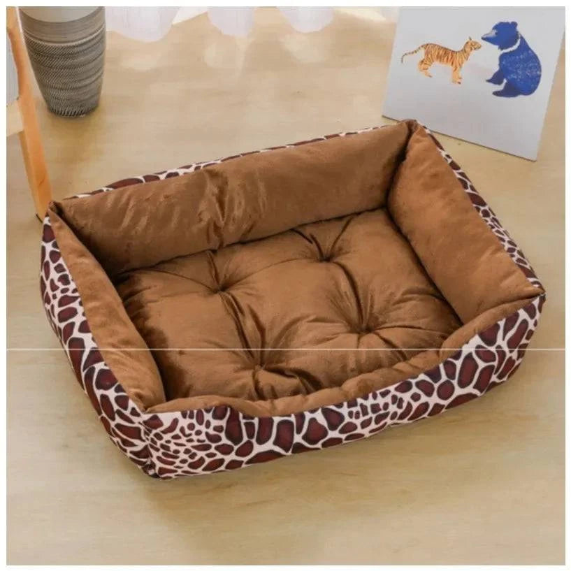 Luxurious Plush Pet Bed with Waterproof, Bite-Resistant, and Washable Features for Dogs and Cats - Home Fads 