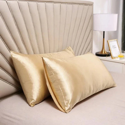 Luxurious Silky Satin Pillowcase – Hair Loss Prevention, Skin Wrinkle Reduction, Elegant Home Decor – 51cm x 66cm / 51cm x 76cm – One Piece - Home Fads 