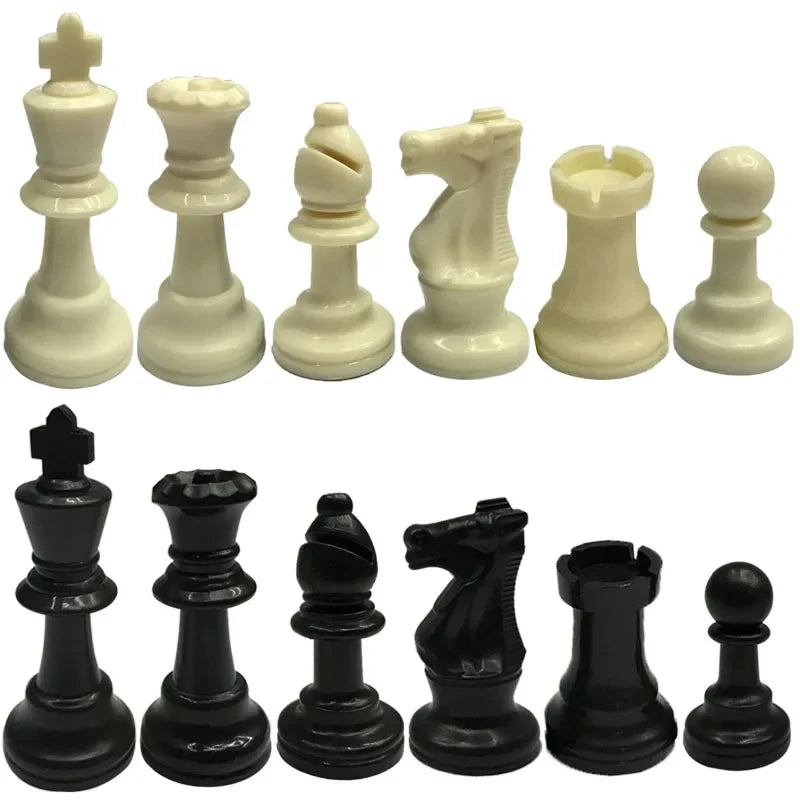 Luxury Medieval Chess Set – High-Quality Plastic 32-Piece Chess Game with Multiple Size Options – Ideal for Kids and Chess Enthusiasts - Home Fads 