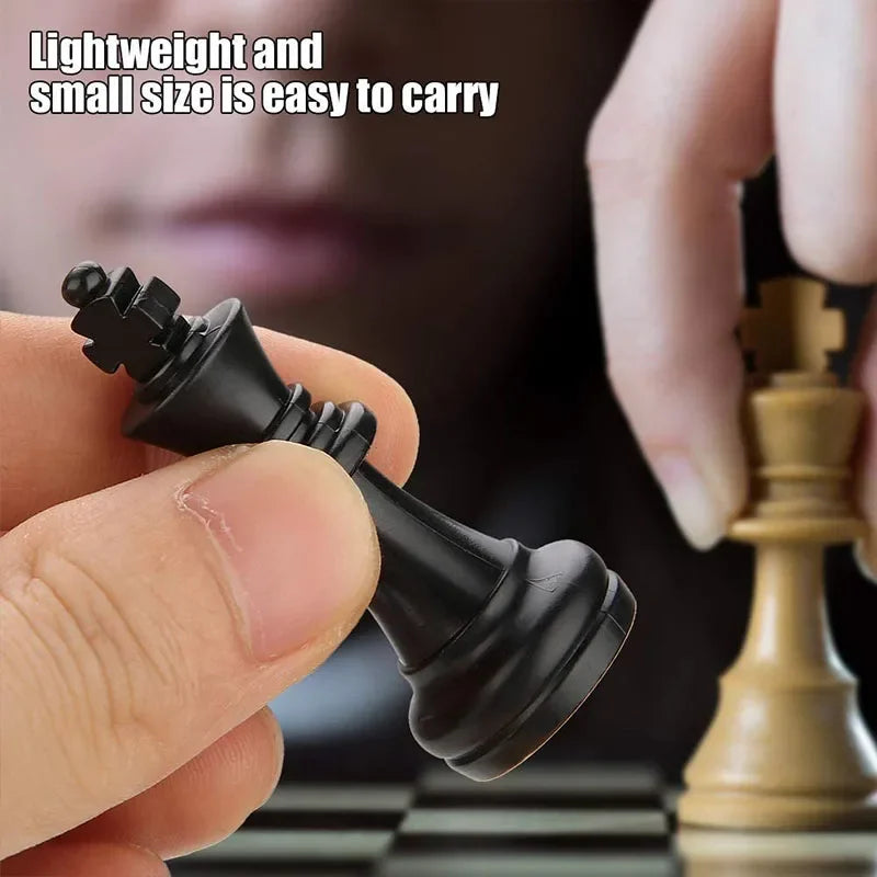 Luxury Medieval Chess Set – High-Quality Plastic 32-Piece Chess Game with Multiple Size Options – Ideal for Kids and Chess Enthusiasts - Home Fads 