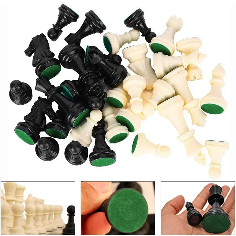 Luxury Medieval Chess Set – High-Quality Plastic 32-Piece Chess Game with Multiple Size Options – Ideal for Kids and Chess Enthusiasts - Home Fads 