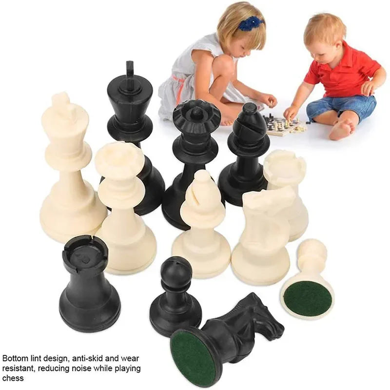 Luxury Medieval Chess Set – High-Quality Plastic 32-Piece Chess Game with Multiple Size Options – Ideal for Kids and Chess Enthusiasts - Home Fads 