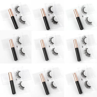 Magnetic Eyelashes Set – Reusable Lashes with Waterproof Eyeliner, Applicator Tweezer & Natural Long-Lasting Look - Home Fads 