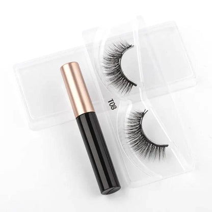 Magnetic Eyelashes Set – Reusable Lashes with Waterproof Eyeliner, Applicator Tweezer & Natural Long-Lasting Look - Home Fads 