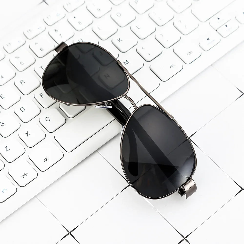 Men’s Quartz Watch 6-in-1 Gift Set – Large Dial, Leather Belt, Wallet, Glasses, Pen, and Keychain - Home Fads 