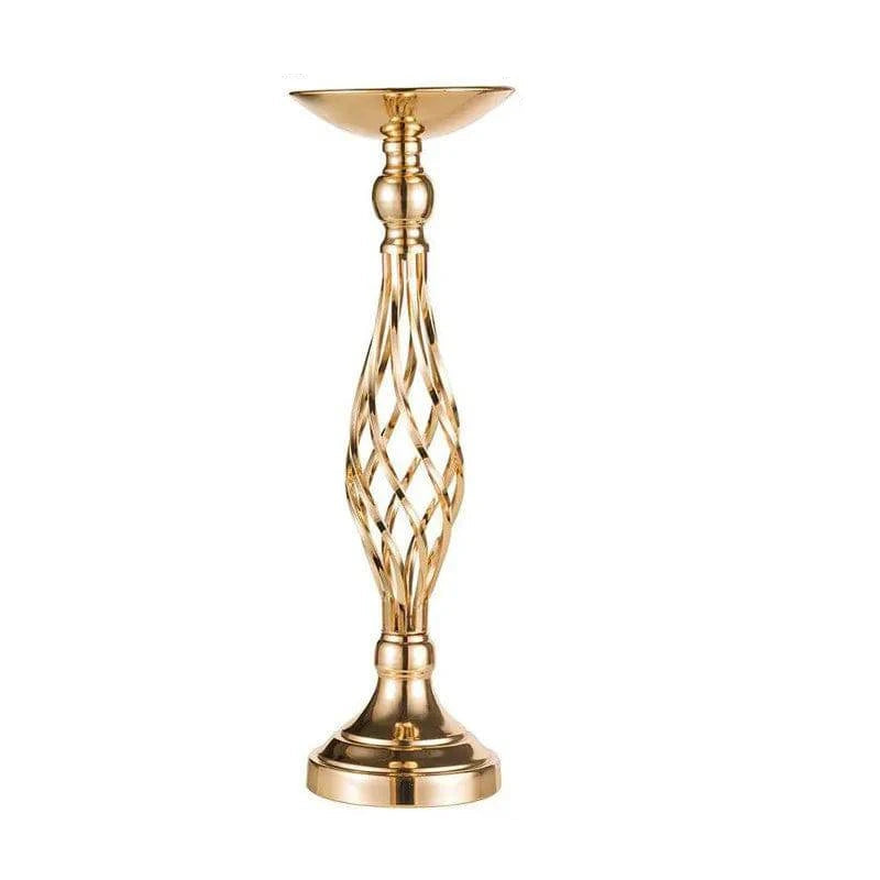 Metal Candle Holder Flower Vase Centerpieces: Perfect for Special Events, Weddings, and Festive Decor - Home Fads 