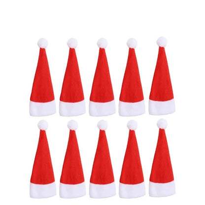 Mini Holiday Hat Cutlery Holders – Festive Covers for Forks, Knives & Spoons – Packs of 5, 10, 20, 30, 50 for Seasonal Parties & Celebrations