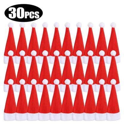 Mini Holiday Hat Cutlery Holders – Festive Covers for Forks, Knives & Spoons – Packs of 5, 10, 20, 30, 50 for Seasonal Parties & Celebrations - Home Fads 