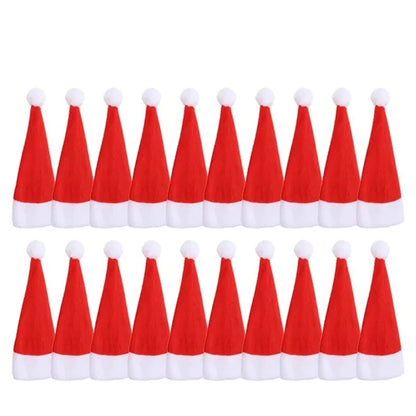 Mini Holiday Hat Cutlery Holders – Festive Covers for Forks, Knives & Spoons – Packs of 5, 10, 20, 30, 50 for Seasonal Parties & Celebrations
