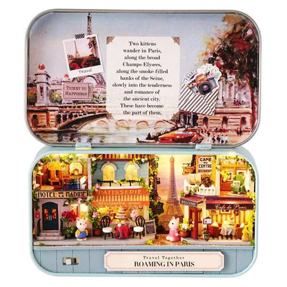 Miniature DIY Wooden Dollhouse Kit: Handcrafted Theatre Box for Creative Assembly and Play - Perfect Gift Idea - Home Fads 
