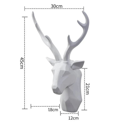 Modern Nordic Deer Head Wall Décor - Home Fads 