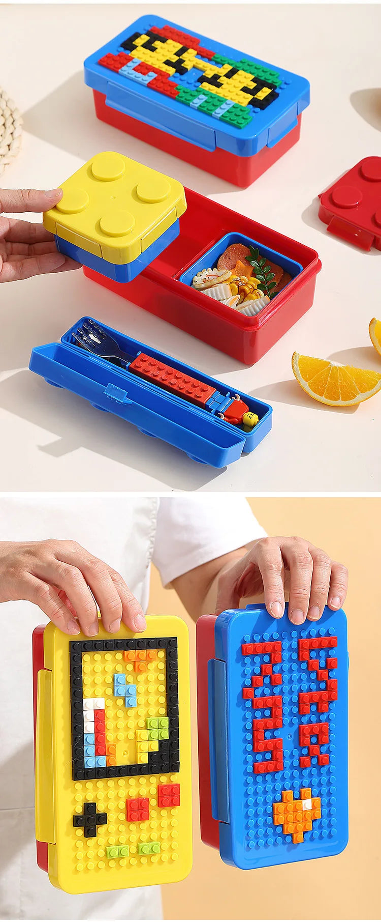 Modular Lunch Box Set: Food-grade PP, BPA Free - Innovative Food Storage Solution with Additional Accessories - Home Fads 