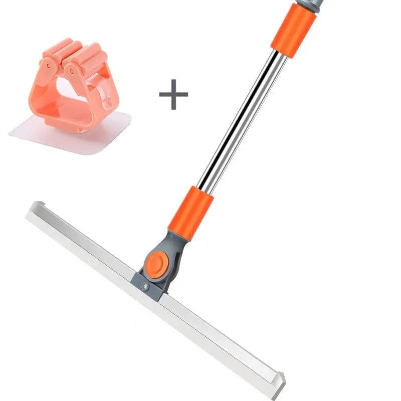 Multifunctional Long Handle Cleaning Floor Wiper with Silicone Bristles - Household Window Glass Squeegee Strip - Home Fads 