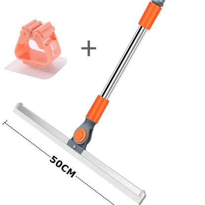Multifunctional Long Handle Cleaning Floor Wiper with Silicone Bristles - Household Window Glass Squeegee Strip - Home Fads 