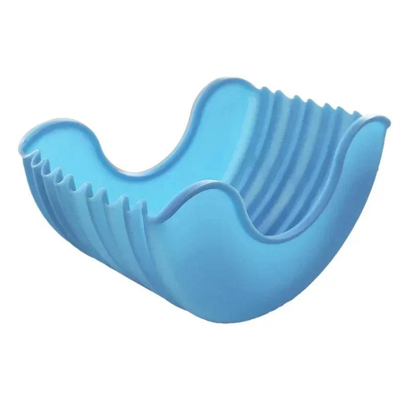 Neat Burger Eating Solution - Mess-Free Reusable Silicone Burger Holder Stand - Home Fads 