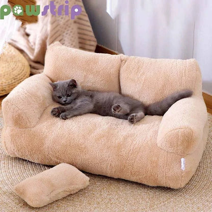 Opulent Plush Non-Slip Washable Sofa Bed for Dogs and Cats - Soft and Luxurious Pet Furniture - Home Fads 