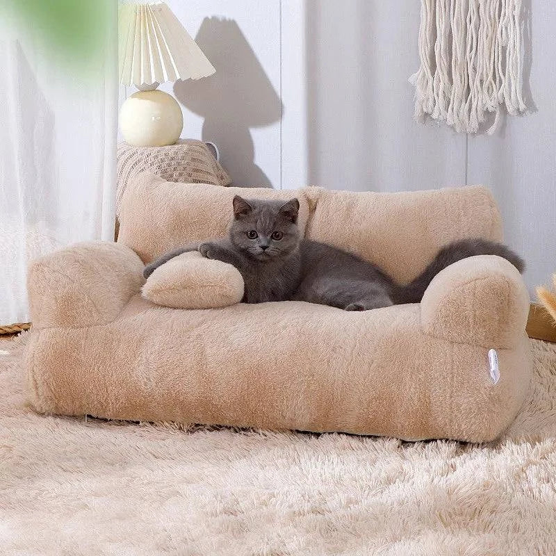 Opulent Plush Non-Slip Washable Sofa Bed for Dogs and Cats - Soft and Luxurious Pet Furniture - Home Fads 