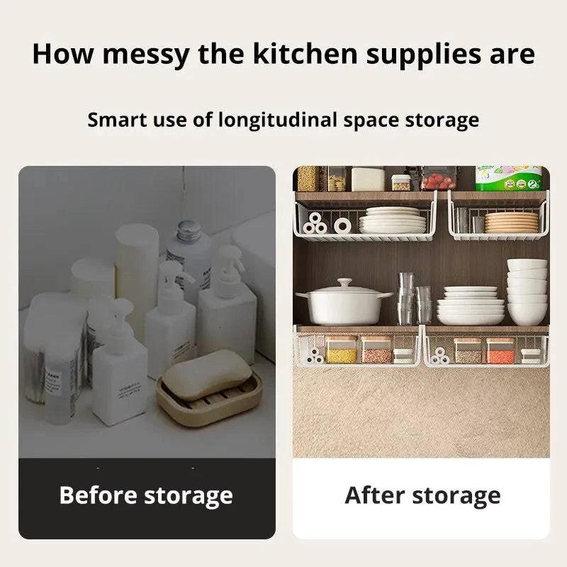 Organizer Storage Rack - Space-Saving Solution for Kitchen and Wardrobe - Home Fads 