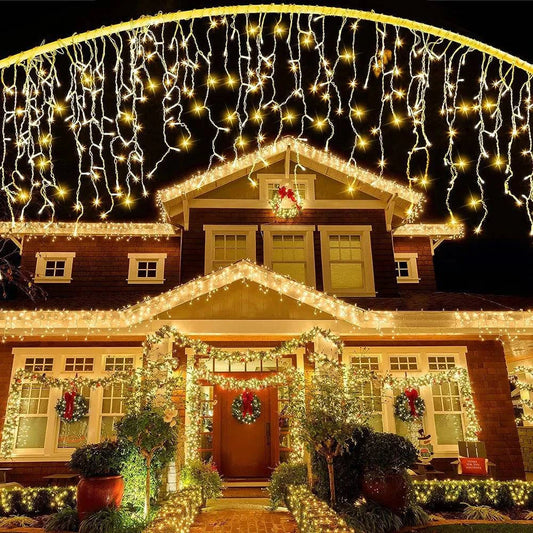 Outdoor Decorative LED Curtain String Lights – 5M Garland for Festive Outdoor Decor - Home Fads 