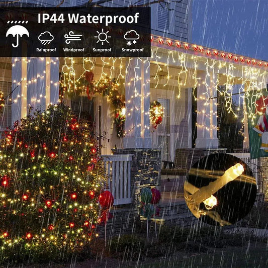 Outdoor Decorative LED Curtain String Lights – 5M Garland for Festive Outdoor Decor - Home Fads 