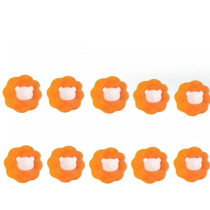 Solution pour éliminer les poils d'animaux et les peluches : boule filtrante réutilisable pour les machines à laver