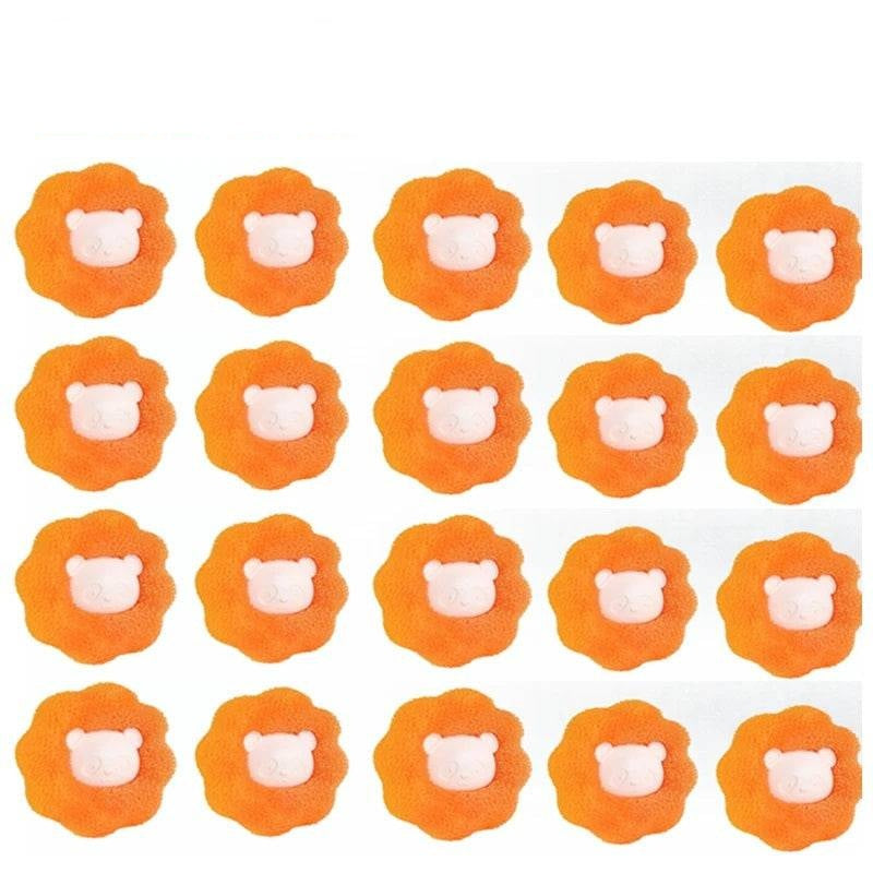Solution pour éliminer les poils d'animaux et les peluches : boule filtrante réutilisable pour les machines à laver