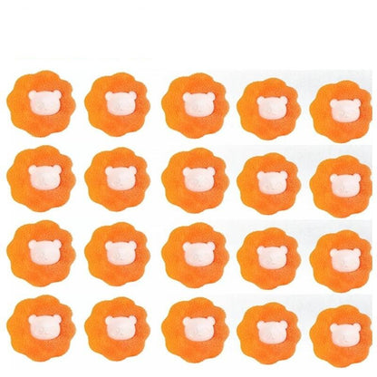 Solution pour éliminer les poils d'animaux et les peluches : boule filtrante réutilisable pour les machines à laver