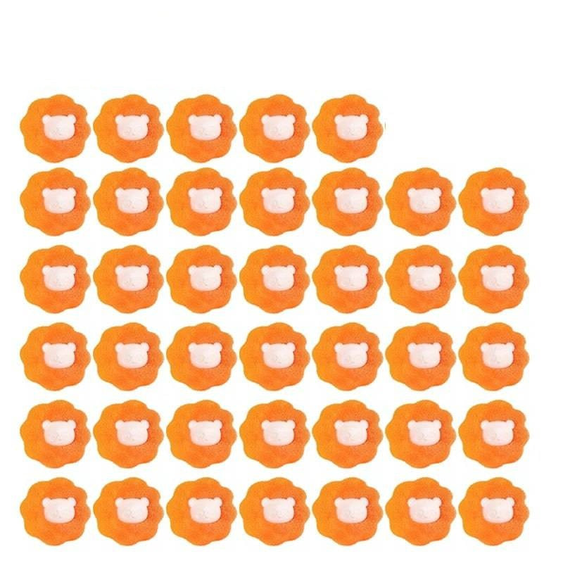 Solution pour éliminer les poils d'animaux et les peluches : boule filtrante réutilisable pour les machines à laver