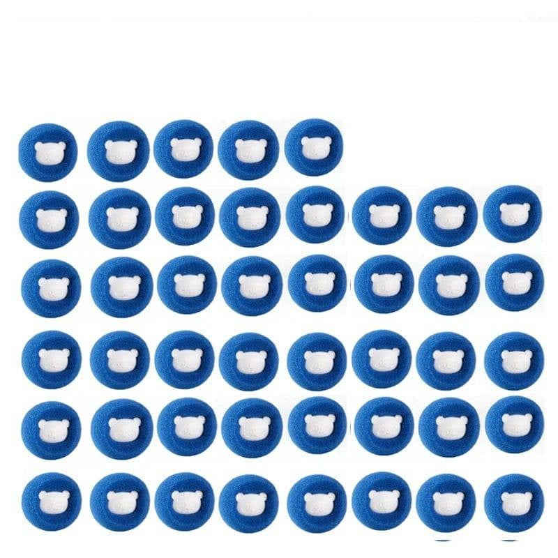 Solution pour éliminer les poils d'animaux et les peluches : boule filtrante réutilisable pour les machines à laver