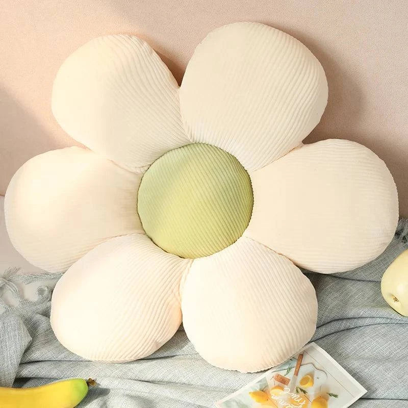 Plush Sunflower Flower Cushion - Elegant Room Decor (For Bay Windows, Bedrooms, or Cozy Corners) - Available in 6 Colors/Sizes - Home Fads 
