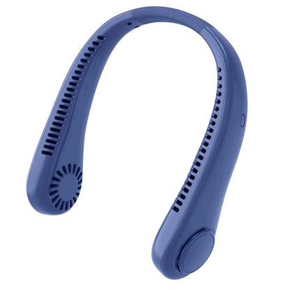 Portable Bladeless Neckband Fan with Digital Display - USB Rechargeable - Home Fads 