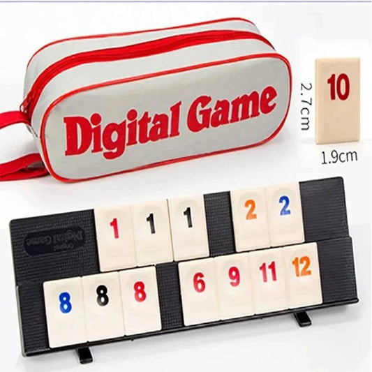 Portable Classic Rummy Tile Board Game for 2-4 Players - Perfect for Parties and Family Gatherings - Home Fads 
