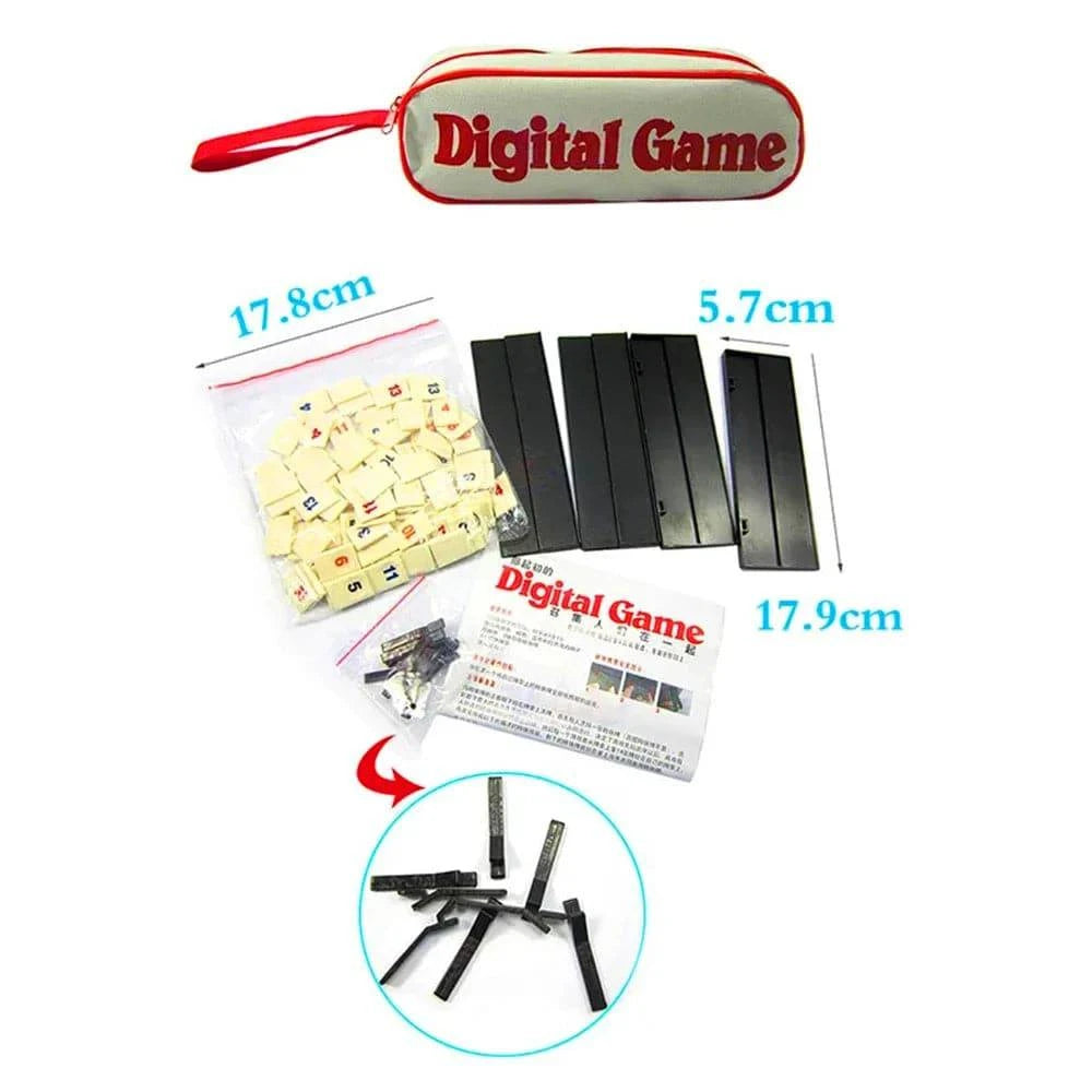 Portable Classic Rummy Tile Board Game for 2-4 Players - Perfect for Parties and Family Gatherings - Home Fads 