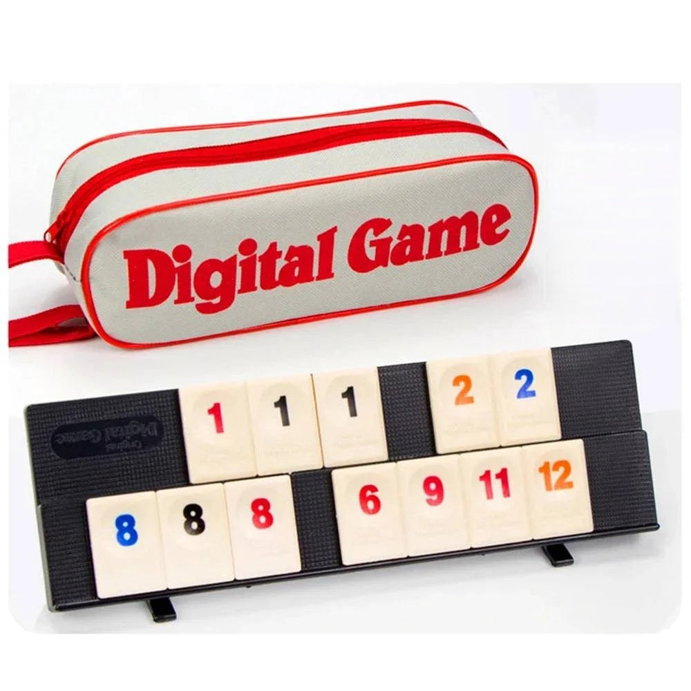 Portable Classic Rummy Tile Board Game for 2-4 Players - Perfect for Parties and Family Gatherings